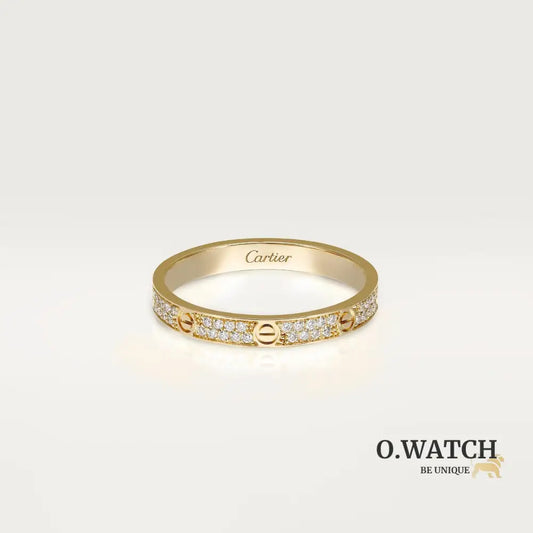 BAGUE CARTIER PETIT MODÈLE PAVÉ GOLD bague