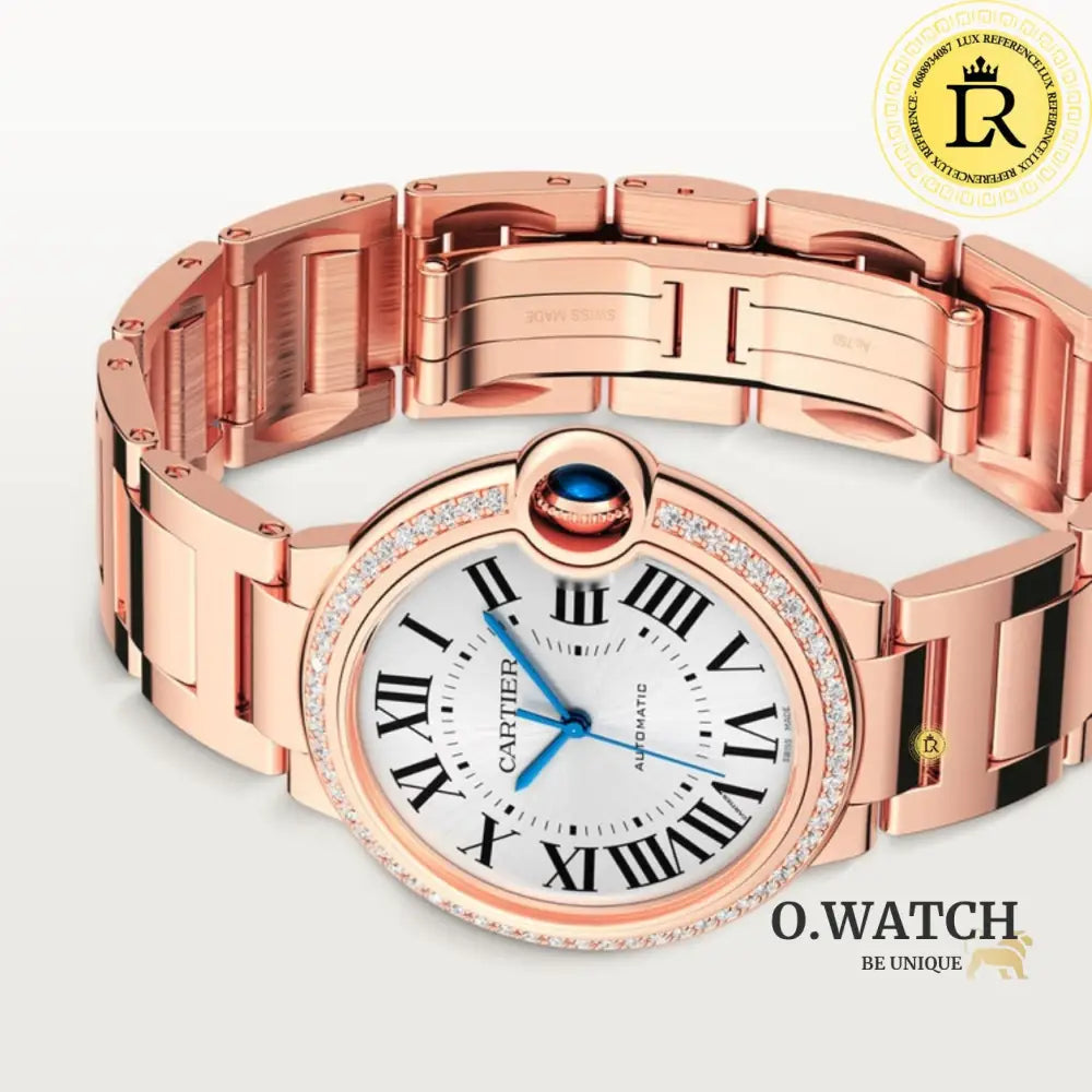 Ballon Bleu De Cartier Or Rose Sertie