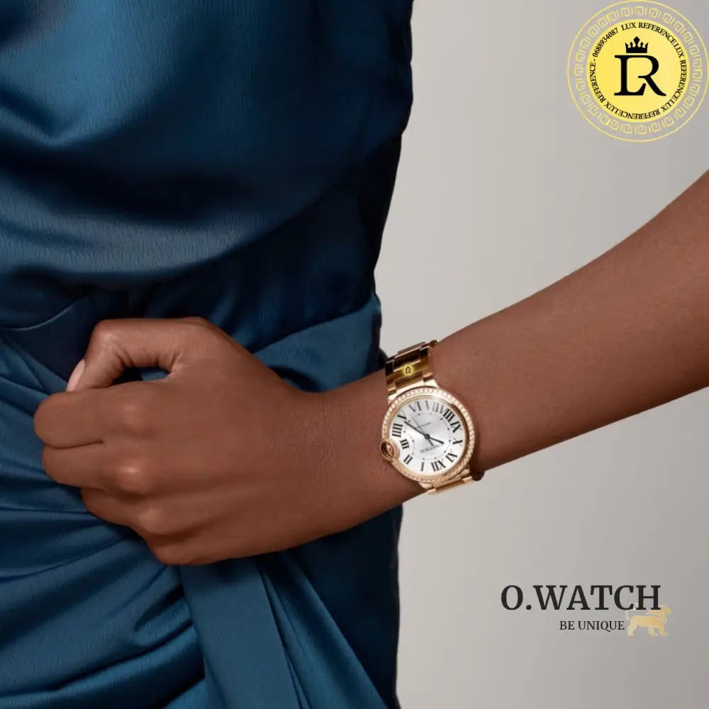 Ballon Bleu De Cartier Or Rose Sertie