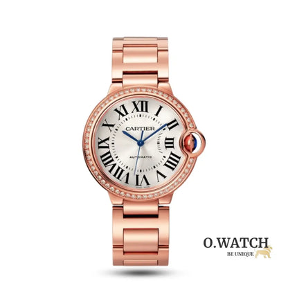 Ballon Bleu De Cartier Or Rose Sertie