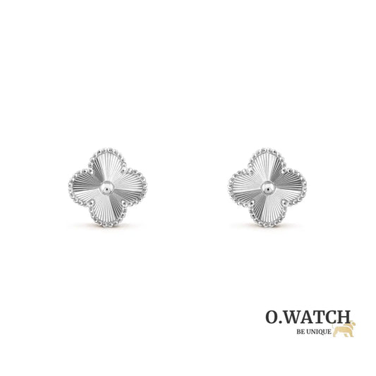 Boucle Van Cleef Vintage Alhambra Argenté