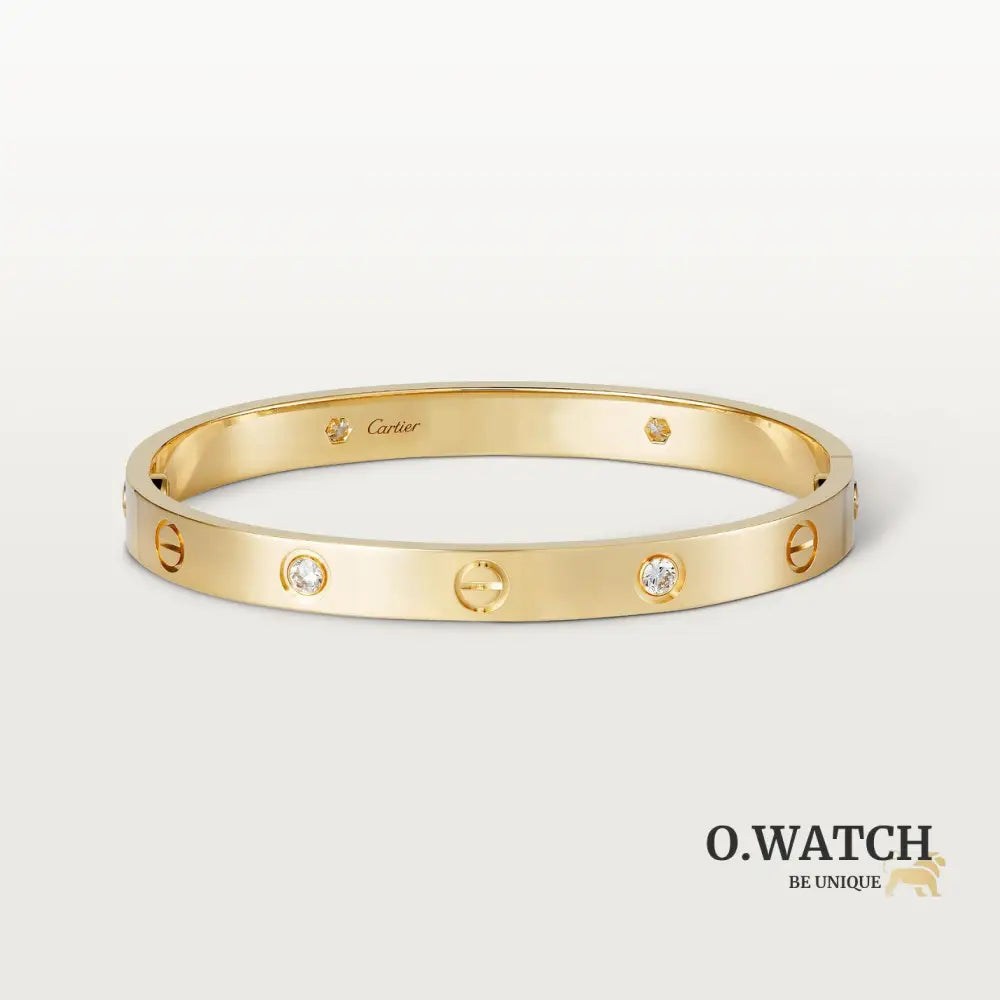 BRACELET CARTIER LOVE GOLD 4 DIAMONDS Bracelet Cartier