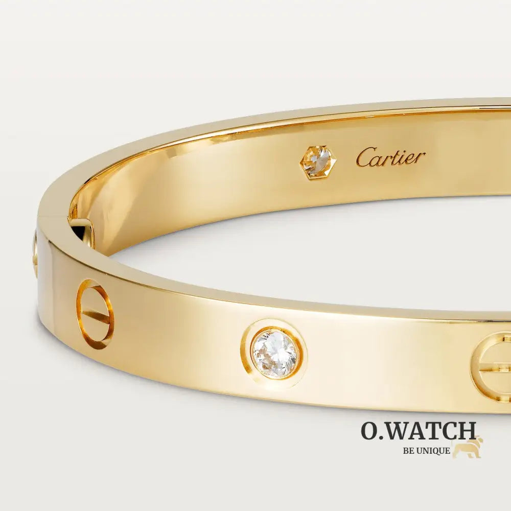 BRACELET CARTIER LOVE GOLD 4 DIAMONDS Bracelet Cartier