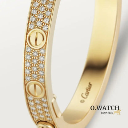 BRACELET CARTIER LOVE MODÉLE CLASSIQUE PAVÉ GOLD Bracelet Cartier