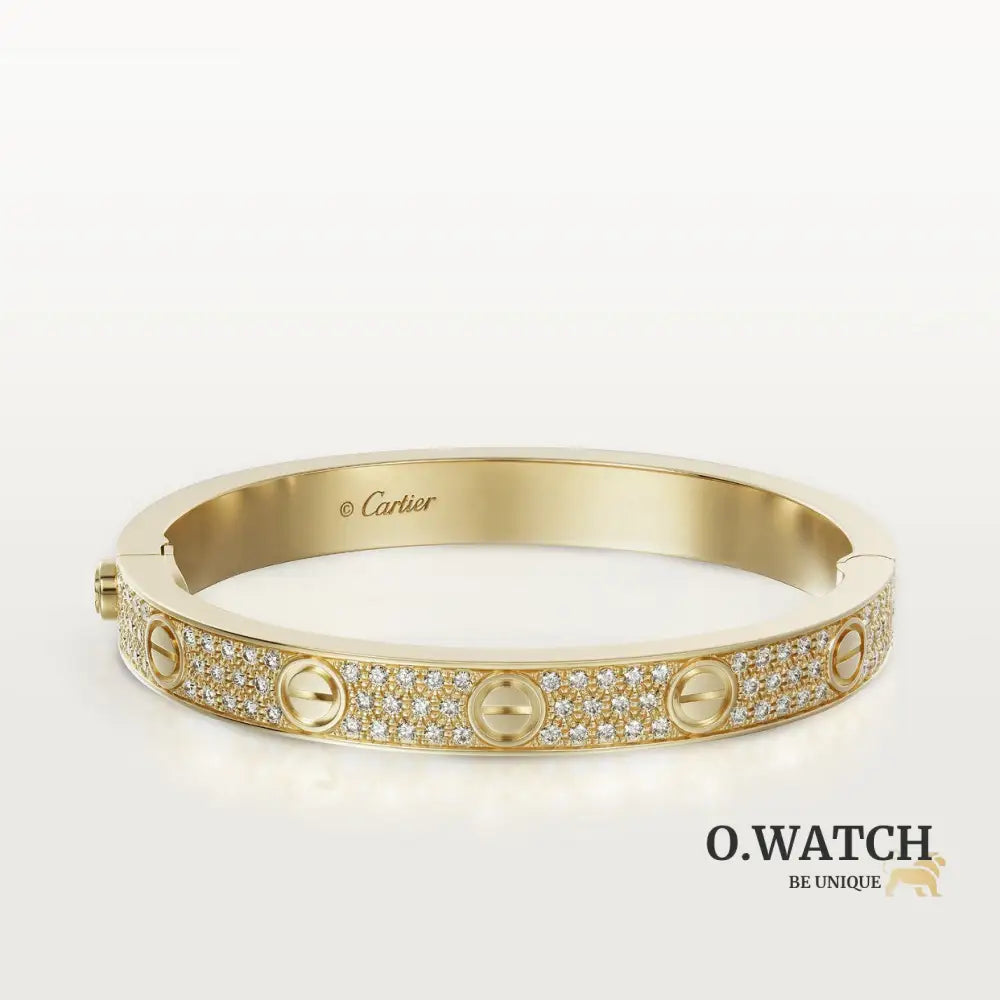 BRACELET CARTIER LOVE MODÉLE CLASSIQUE PAVÉ GOLD Bracelet Cartier
