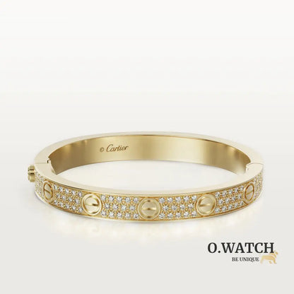 BRACELET CARTIER LOVE MODÉLE CLASSIQUE PAVÉ GOLD Bracelet Cartier