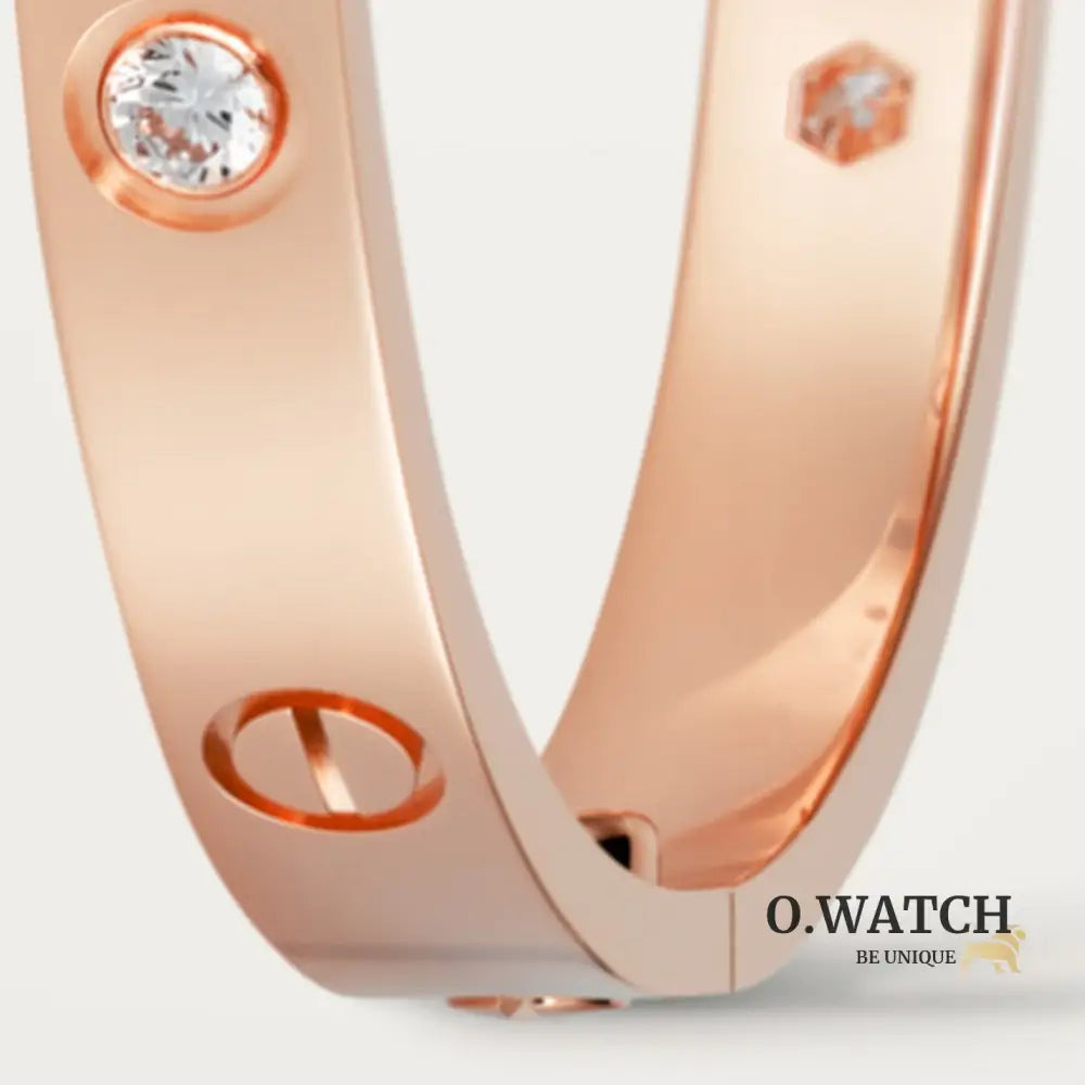 BRACELET CARTIER LOVE ROSE GOLD 4 DIAMONDS Bracelet Cartier