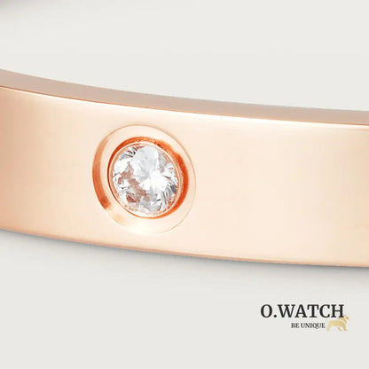 BRACELET CARTIER LOVE ROSE GOLD 4 DIAMONDS Bracelet Cartier