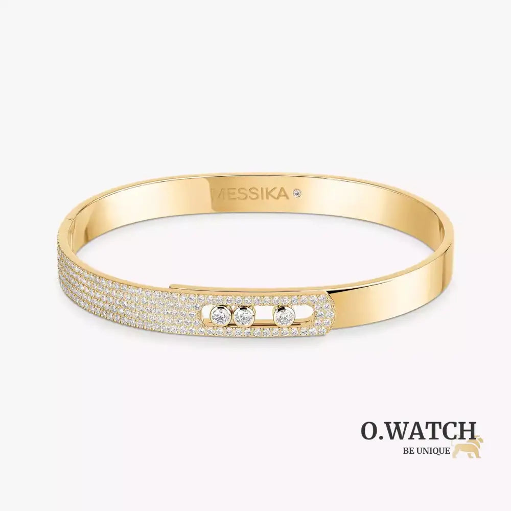BRACELET MESSIKA BANGLE MOVE NOA SEMI PAVÉ GOLD Bracelet Messika