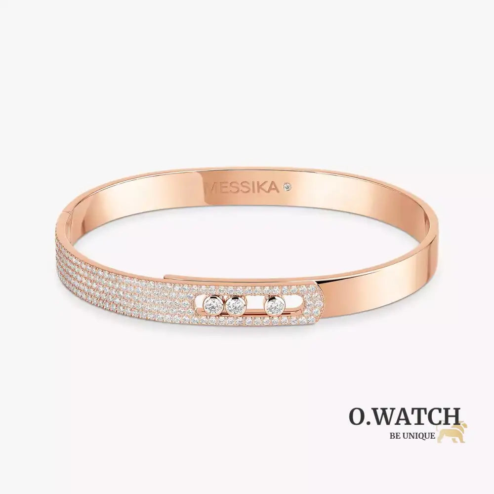BRACELET MESSIKA BANGLE MOVE NOA SEMI PAVÉ ROSE GOLD Bracelet Messika