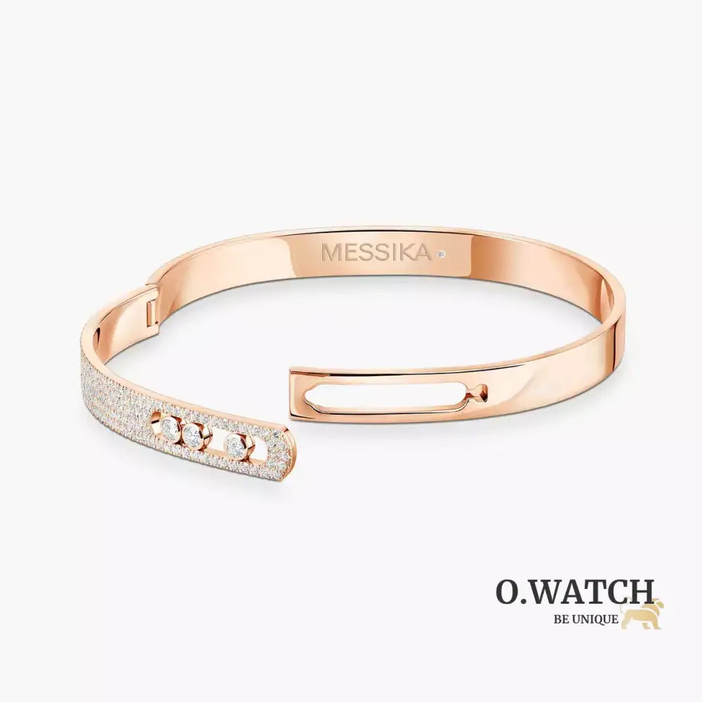 BRACELET MESSIKA BANGLE MOVE NOA SEMI PAVÉ ROSE GOLD Bracelet Messika