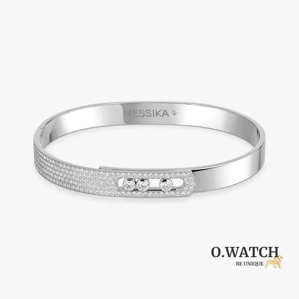BRACELET MESSIKA BANGLE MOVE NOA SEMI PAVÉ WHITE GOLD Bracelet Messika