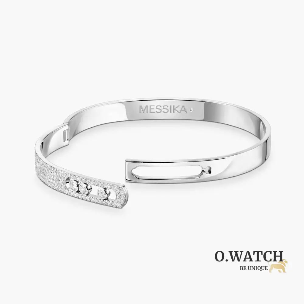 BRACELET MESSIKA BANGLE MOVE NOA SEMI PAVÉ WHITE GOLD Bracelet Messika