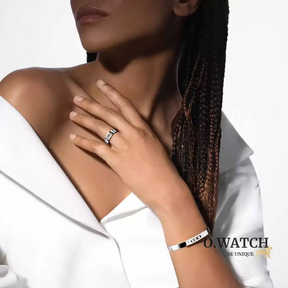 BRACELET MESSIKA BANGLE MOVE NOA WHITE GOLD Bracelet Messika