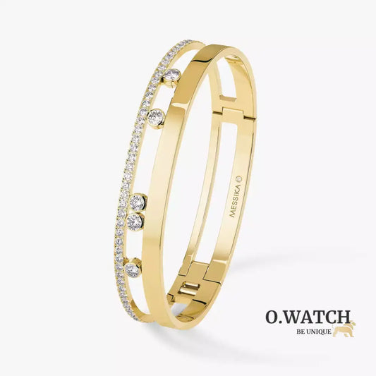 BRACELET MESSIKA BANGLE MOVE ROMANE GM GOLD Bracelet Messika
