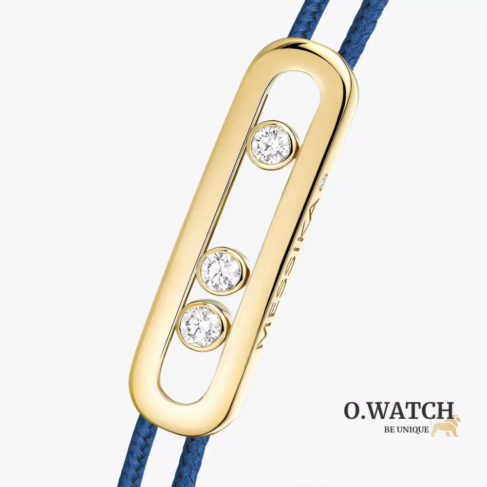 BRACELET MESSIKA CORDE BLEU MARINE GOLD Bracelet Messika