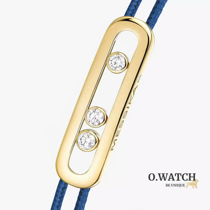 BRACELET MESSIKA CORDE BLEU MARINE GOLD Bracelet Messika