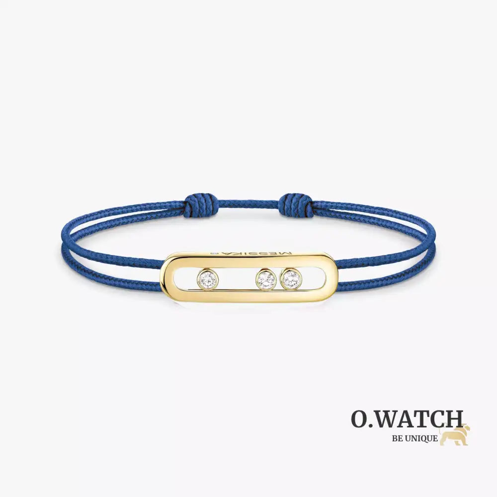 BRACELET MESSIKA CORDE BLEU MARINE GOLD Bracelet Messika