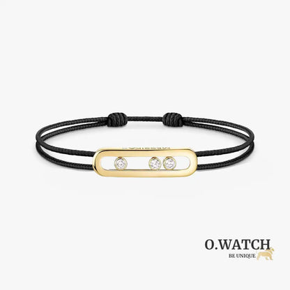 BRACELET MESSIKA CORDE NOIR GOLD Bracelet Messika