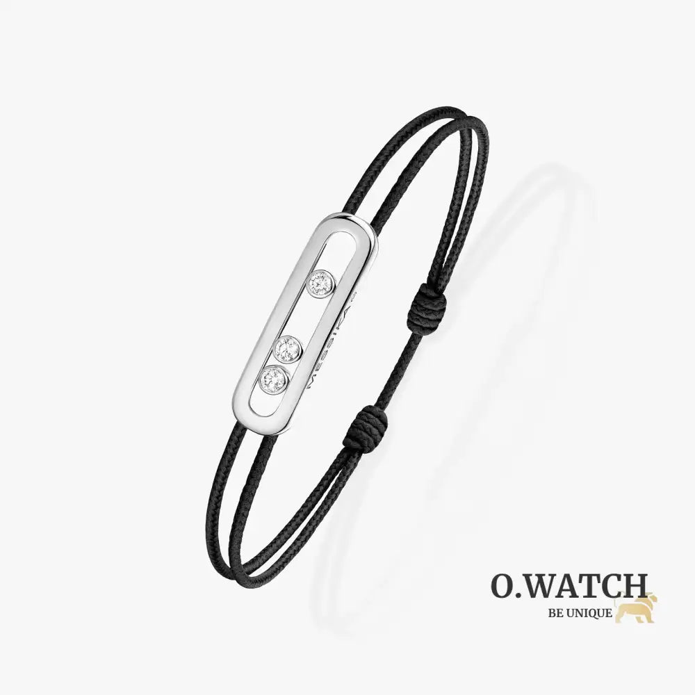 BRACELET MESSIKA CORDE NOIR WHITE GOLD Bracelet Messika