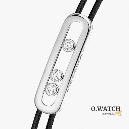 BRACELET MESSIKA CORDE NOIR WHITE GOLD Bracelet Messika