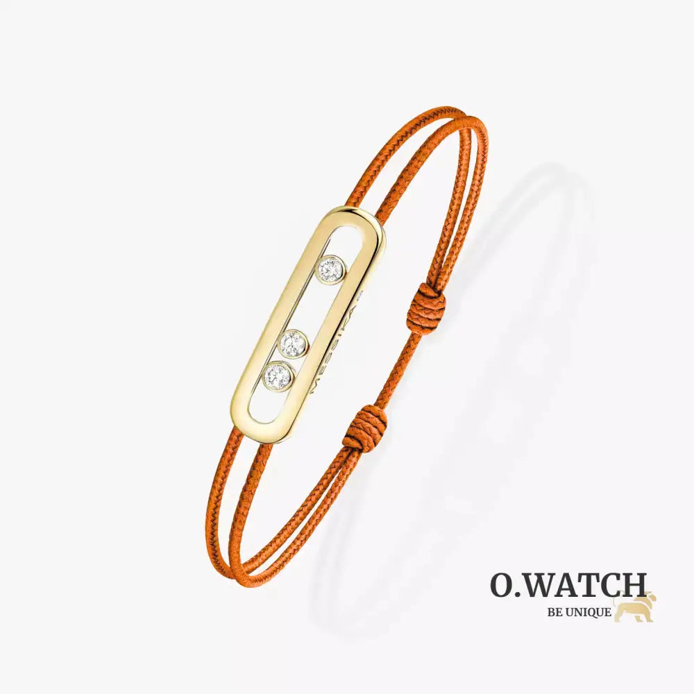 BRACELET MESSIKA CORDE ORANGE GOLD Bracelet Messika