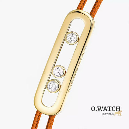 BRACELET MESSIKA CORDE ORANGE GOLD Bracelet Messika