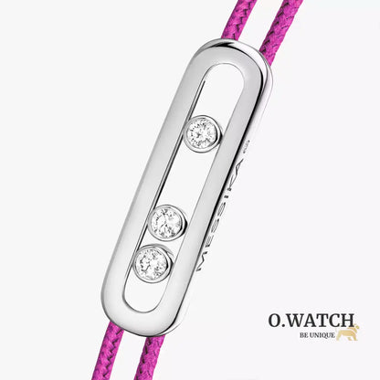 BRACELET MESSIKA CORDE ROSE WHITE GOLD Bracelet Messika