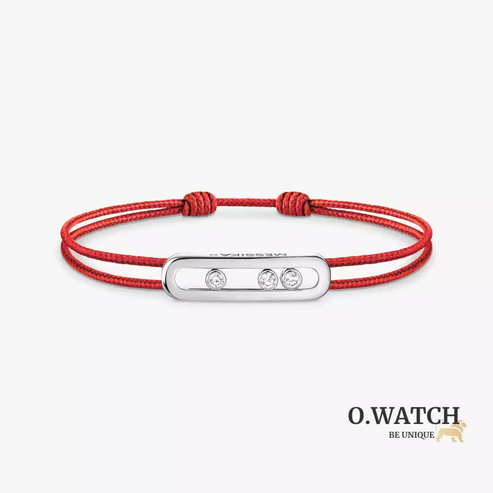 BRACELET MESSIKA CORDE ROUGE WHITE GOLD Bracelet Messika