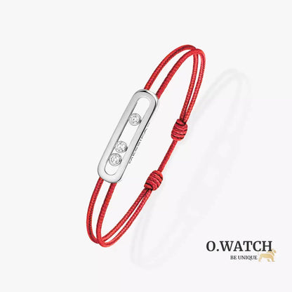 BRACELET MESSIKA CORDE ROUGE WHITE GOLD Bracelet Messika