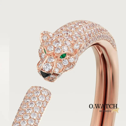 BRACELET PANTHÈRE PETIT MODÈLE PAVÉ