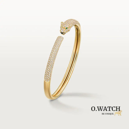 BRACELET PANTHERE PETIT MODELE SEMI PAVE GOLD Bracelet Cartier