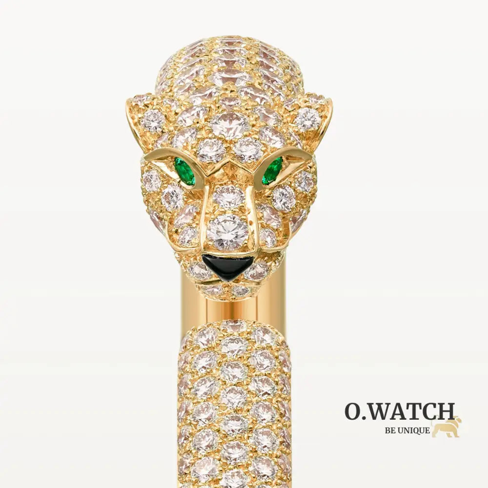 BRACELET PANTHERE PETIT MODELE SEMI PAVE GOLD Bracelet Cartier