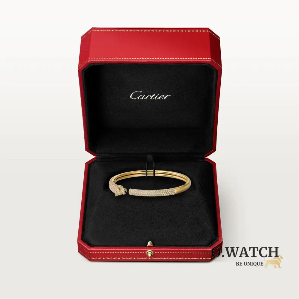 BRACELET PANTHERE PETIT MODELE SEMI PAVE GOLD Bracelet Cartier