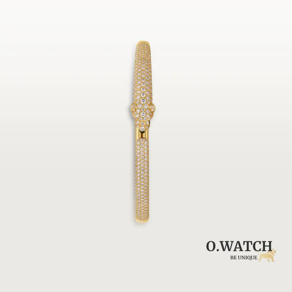 BRACELET PANTHERE PETIT MODELE SEMI PAVE GOLD Bracelet Cartier
