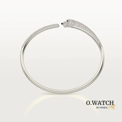 BRACELET PANTHERE PETIT MODELE SEMI PAVE WHITE GOLD Bracelet Cartier