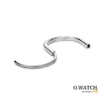 BRACELET TIFFANY & CO LOCK PERLEE WHITE GOLD