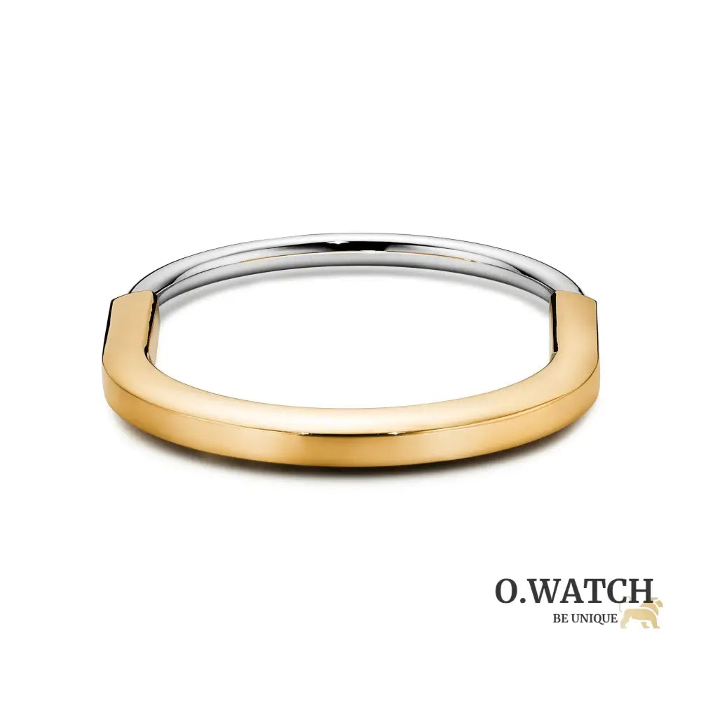 BRACELET TIFFANY & CO LOCK WHITE GOLD ET GOLD