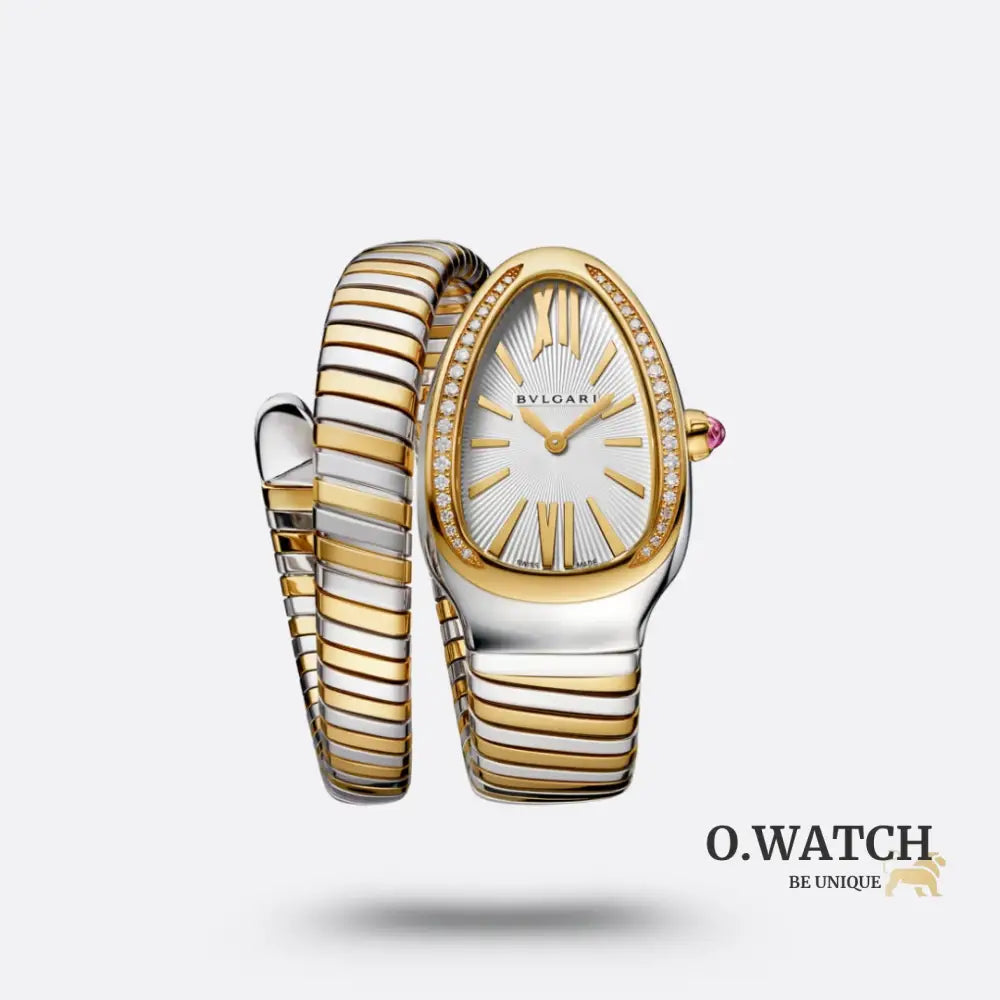 Bvlgari Serpenti Tubogas or jaune - sertie de diamants