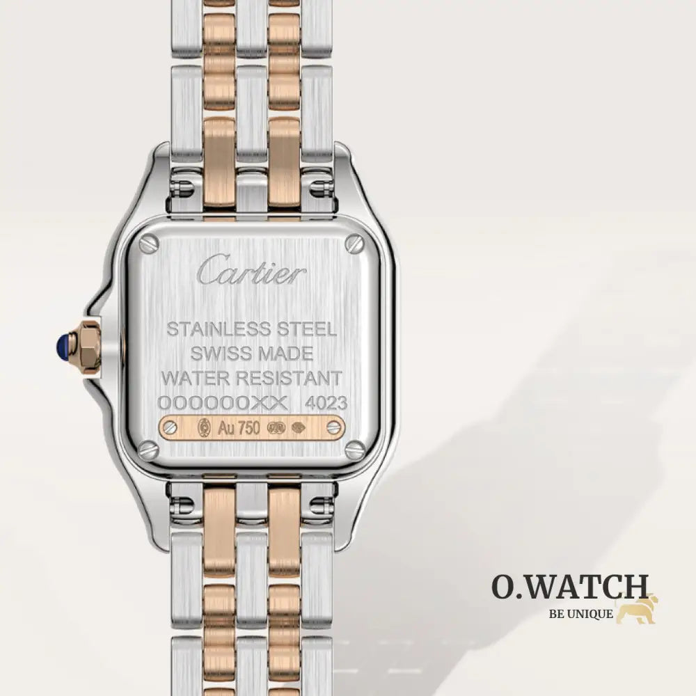 CARTIER PANTHERE ARGENTÉ ET ROSE GOLD