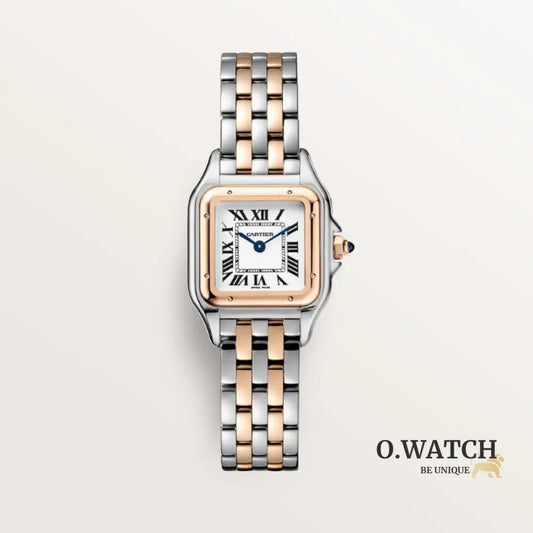 CARTIER PANTHERE ARGENTÉ ET ROSE GOLD
