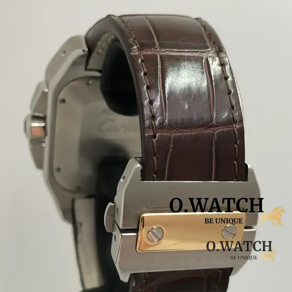 Cartier Santos Chronograph Stainless Steel bronze MONTRE