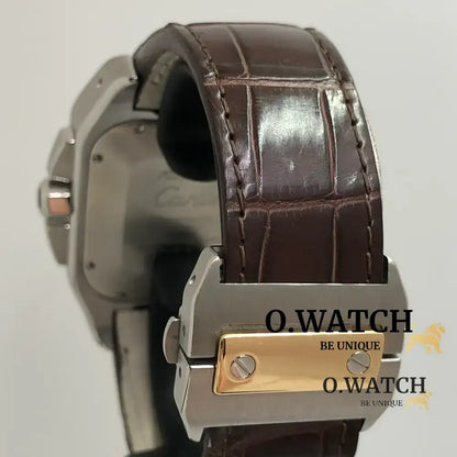 Cartier Santos Chronograph Stainless Steel bronze MONTRE