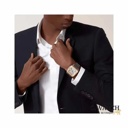 Cartier Santos Chronograph Stainless Steel bronze MONTRE