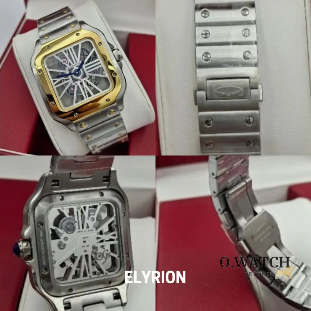 Cartier skeleton dore et argente