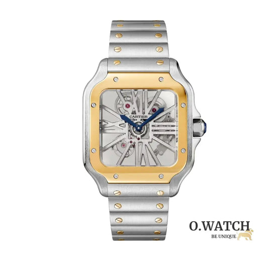 Cartier skeleton dore et argente