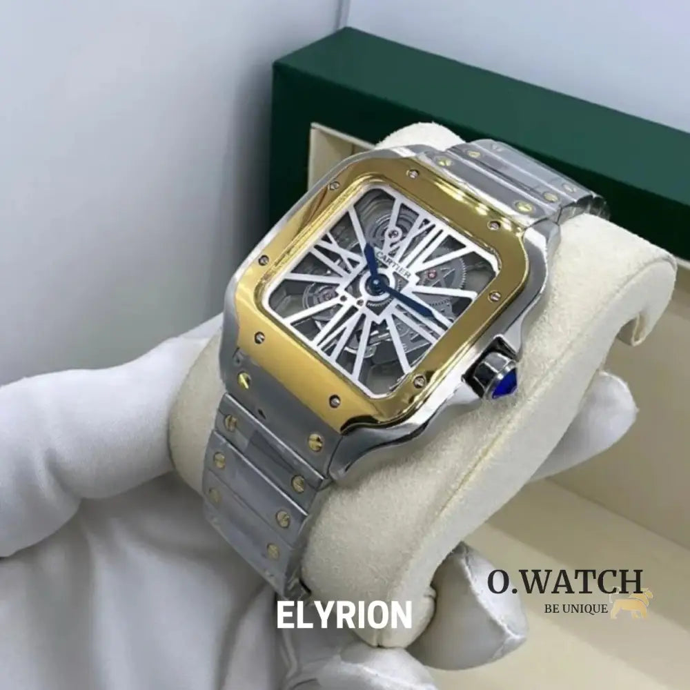 Cartier skeleton dore et argente