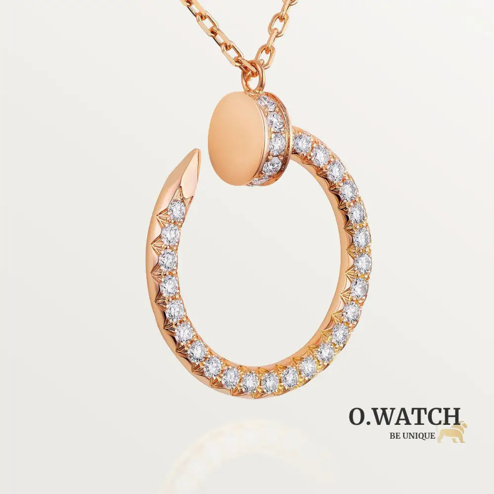 COLLIER CARTIER JUSTE UN CLOU FULL STRASS ROSE-GOLD