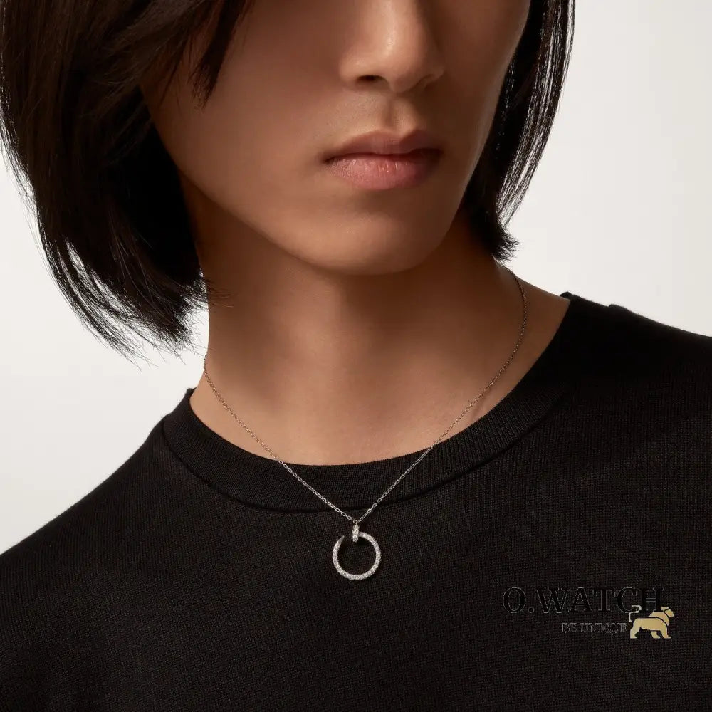 COLLIER CARTIER JUSTE UN CLOU FULL STRASS WHITE-GOLD