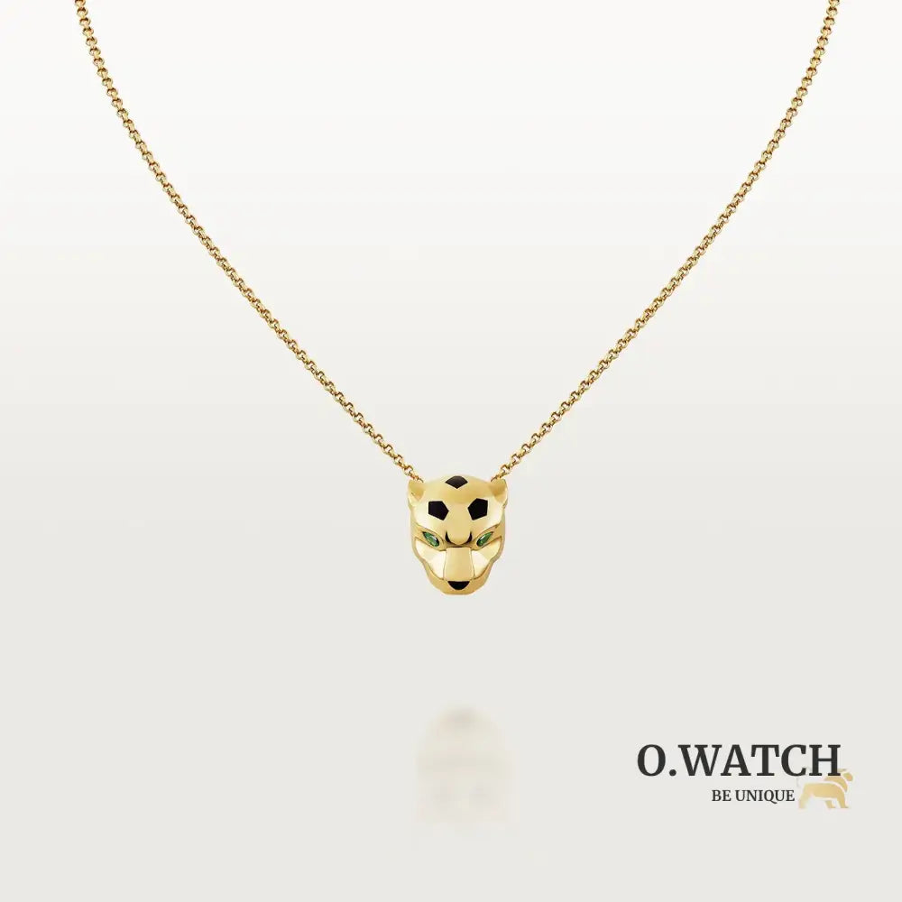 COLLIER CARTIER PANTHERE HEAD AVEC STRASS GOLD